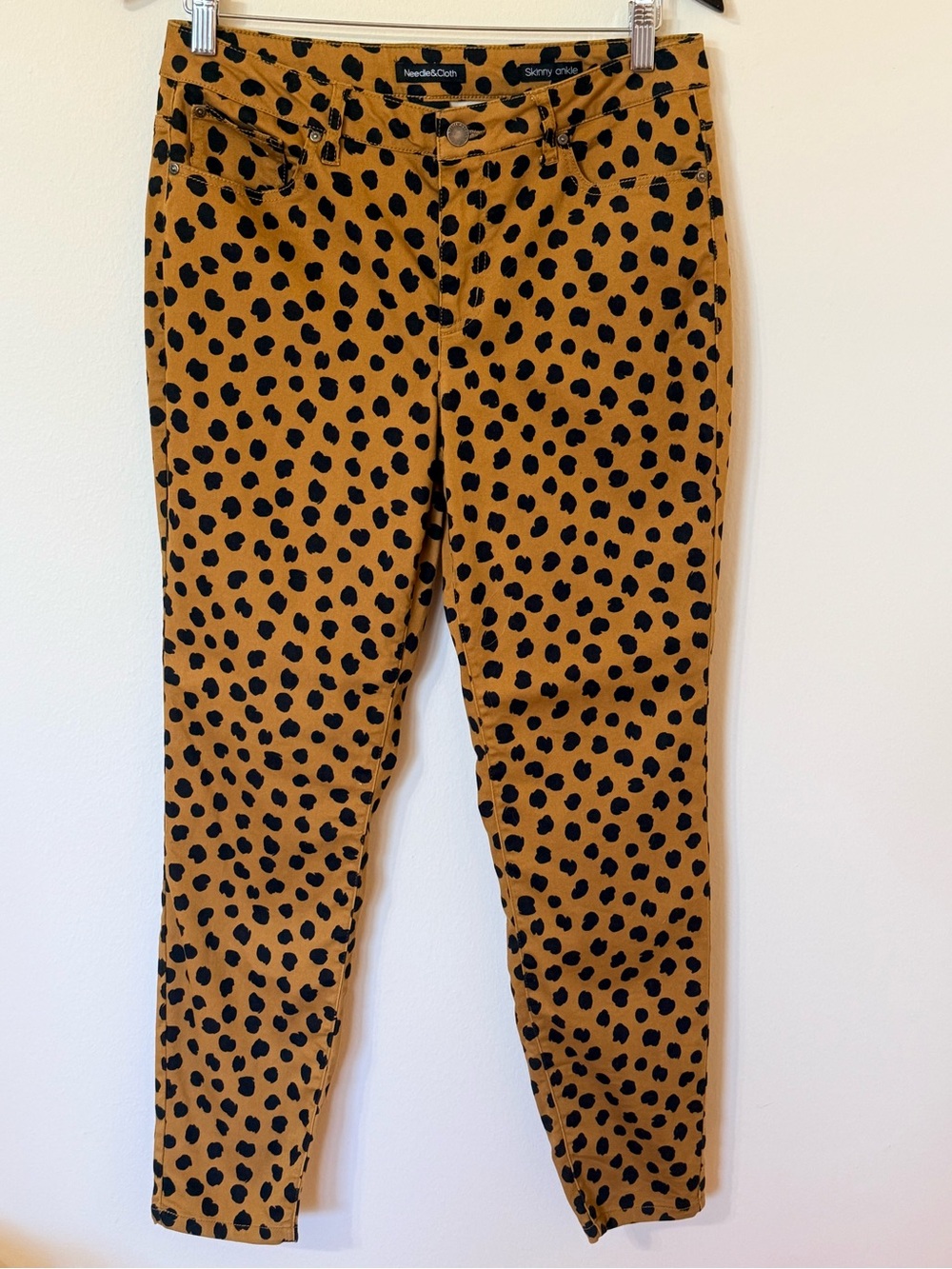 Needle & Cloth Leopard Print Ankle Skinny Pants